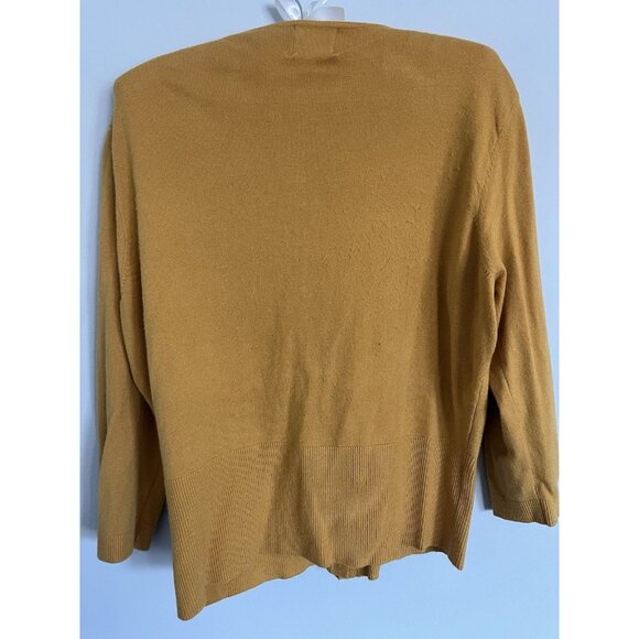 Banned Retro Ladies Cat Kitten Cardigan XL Used Yellow Gold - Picture 3 of 5